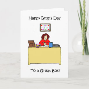 Happy Boss's Day voor Vrouw Boss Kaart