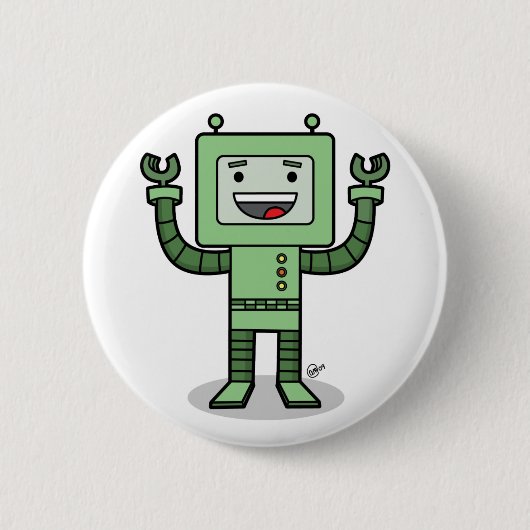Happy Bot - Button (Voorkant)