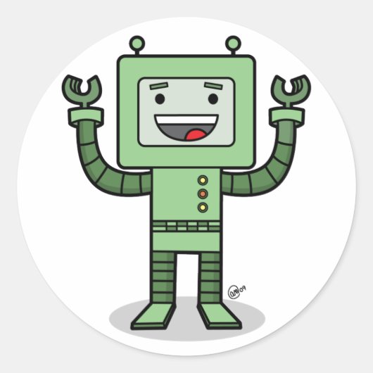 Happy Bot - Stickers (Devant)