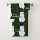 Happy Bowlidays Bowling Lovers Kerstmis Bad Handdoek (Insitu)