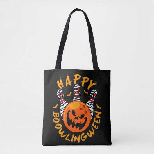Happy Bowlingbetween Halloween Bowling Draagtas (Voorkant)