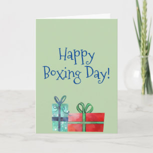 Happy Boxing Day Holiday Cadeaus Gifts Feestdagen Kaart