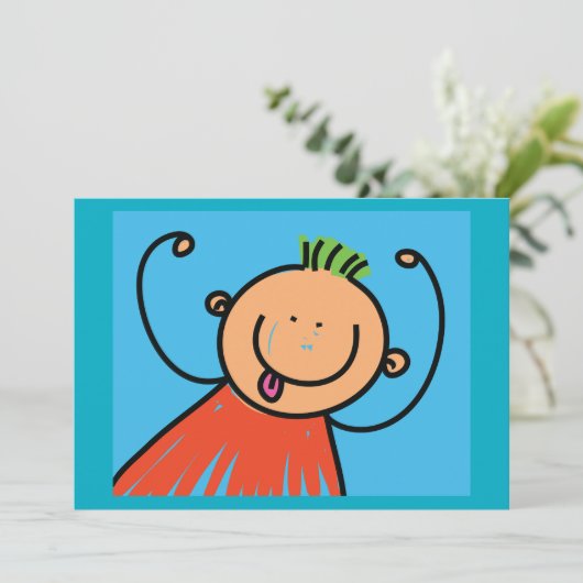 Happy Boy Invitations (Debout devant)