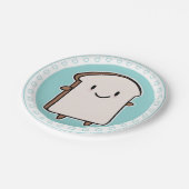 Happy Bread Slice Papieren Bordje (Gekanteld)