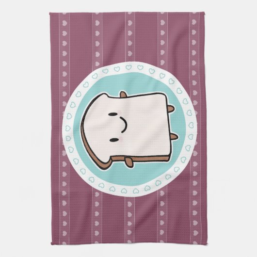 Happy Bread Slice Theedoek (Verticaal)