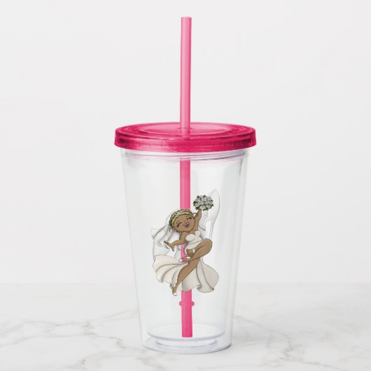 Happy Bride 02 Acryl Drinkbeker (Voorkant)