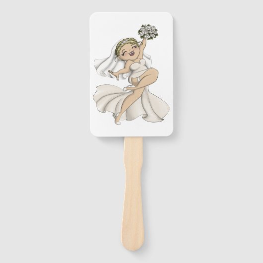 Happy Bride 02 Handwaaier (Voorkant)