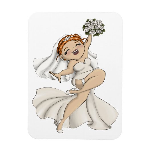 Happy Bride 03 Magneet (Verticaal)