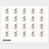 Happy Bride 04 Ronde Sticker (Vel)