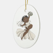 Happy Bride 11 Keramisch Ornament (Links)