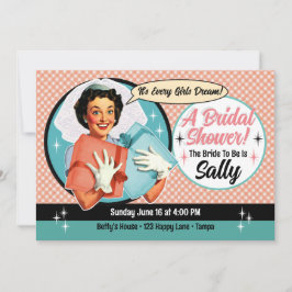 Happy Bride Douche uitnodiging - Roze