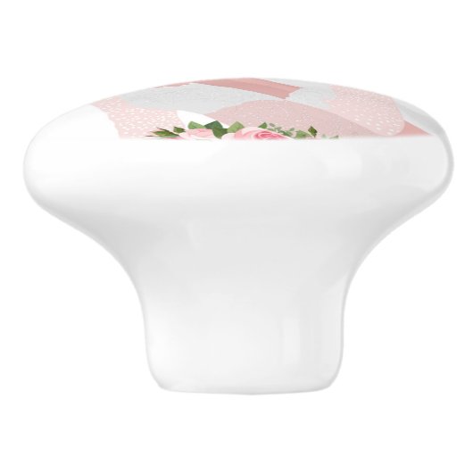 HAPPY BRIDE KERAMISCHE KNOP (Zijkant)