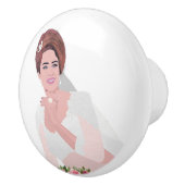 HAPPY BRIDE KERAMISCHE KNOP (Rechts)