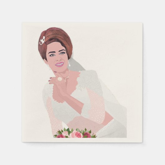 HAPPY BRIDE SERVETTEN (Voorkant)