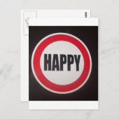 Happy Briefkaart (Voorkant / Achterkant)