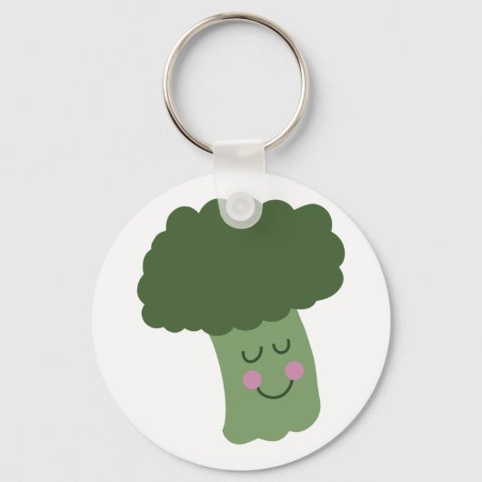 Happy Broccoli Sleutelhanger (Voorkant)