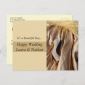 Happy bruiloft Briefkaart (Voorkant / Achterkant)