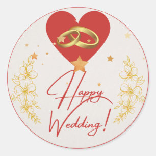 Happy bruiloft Sticker