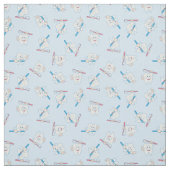 Happy Brushing Teeth Pattern Stof (Swatch)