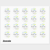 Happy Bubbles Dank u bruiloft Sticker (Vel)