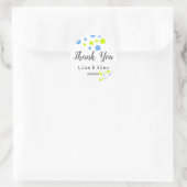 Happy Bubbles Dank u bruiloft Sticker (Tas)