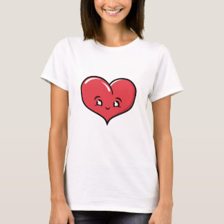 Happy Buble Heart Design T-Shirt