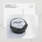 Happy Buddha met sneeuwliefhebber Briefkaart (Voorkant / Achterkant)