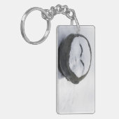 Happy Buddha met sneeuwliefhebber Sleutelhanger (Voorkant Links)