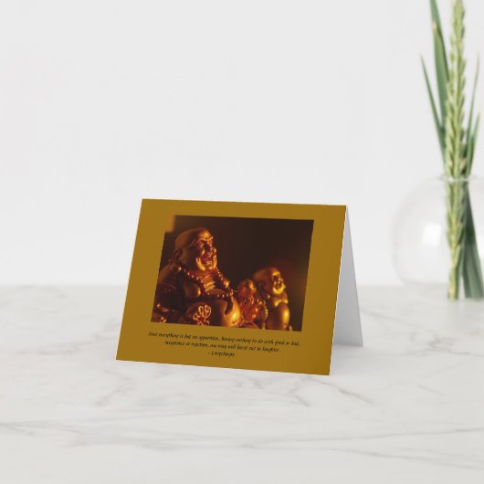 Happy Buddha Note-Kaart Kaart (Voorkant)