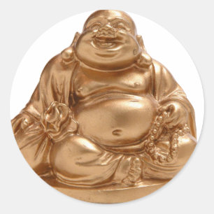 Happy Buddha Ronde Sticker