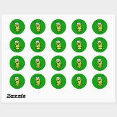 Happy Bug Ronde Sticker (Vel)