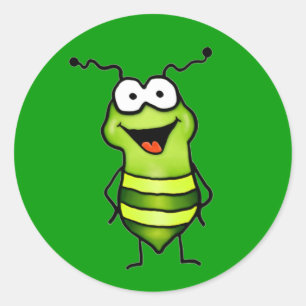 Happy Bug Ronde Sticker