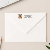 Happy Bulldog-retouradres Etiket