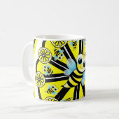 Happy Bumblebee Lemon Mug (Devant gauche)