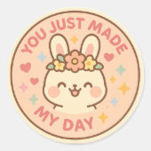 Happy Bunny Appreciation Sticker (Devant)