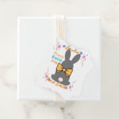 Happy bunny day personalized first easter bedankjes labels (In situ)