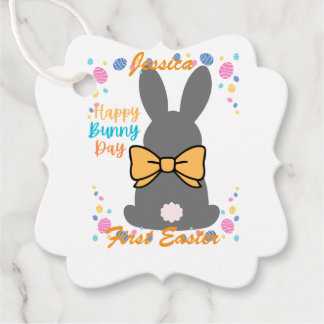 Happy bunny day personalized first easter bedankjes labels