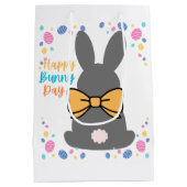 Happy bunny day personalized first easter medium cadeauzakje (Achterkant)