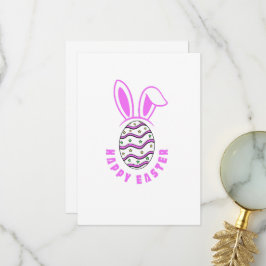 Happy Bunny Easter Egg Bedankkaart