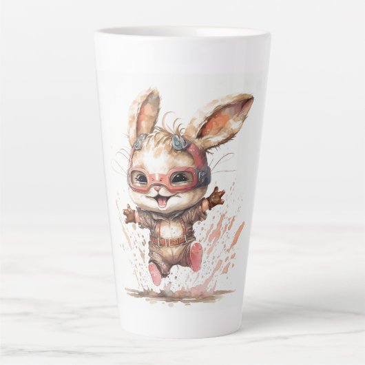 Happy Bunny Latte Mok (Voorkant)
