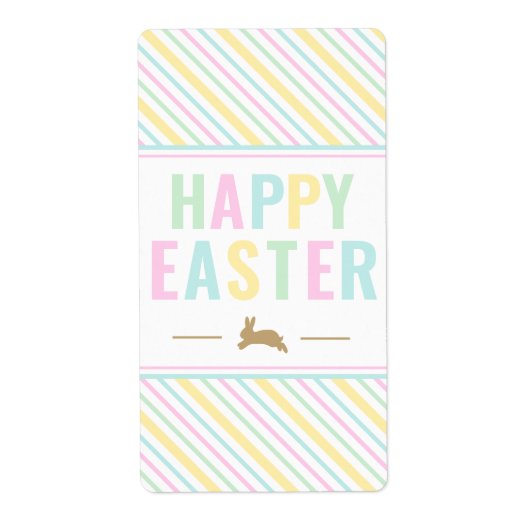 Happy Bunny Pastel Sticker de Pâques (Devant)