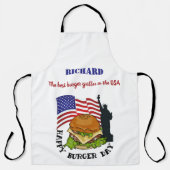 Happy burger day gepersonaliseerd schort (Voorkant)
