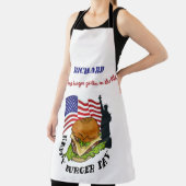 Happy burger day gepersonaliseerd schort (Insitu)