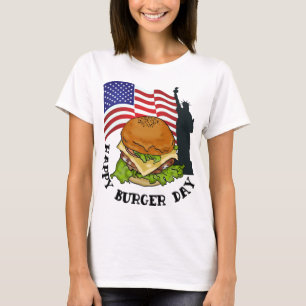 Happy burger day t-shirt