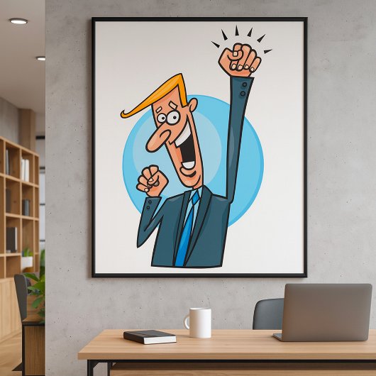 Happy Businessman Poster