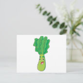 Happy Cabbage Vegetable Briefkaart (Staand voorkant)