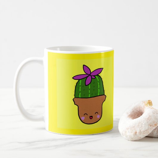 Happy Cactus mug (Avec donut)