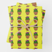 Happy Cactus papier d'enveloppement (En situation)