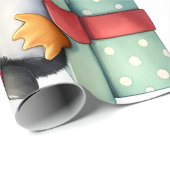 Happy Cadeau Pinguïns inpakpapier (Rol Hoek)