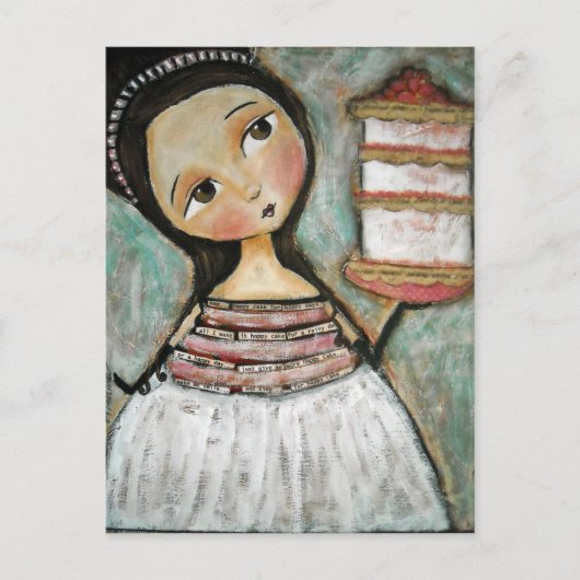 Happy Cake Briefkaart (Voorkant)